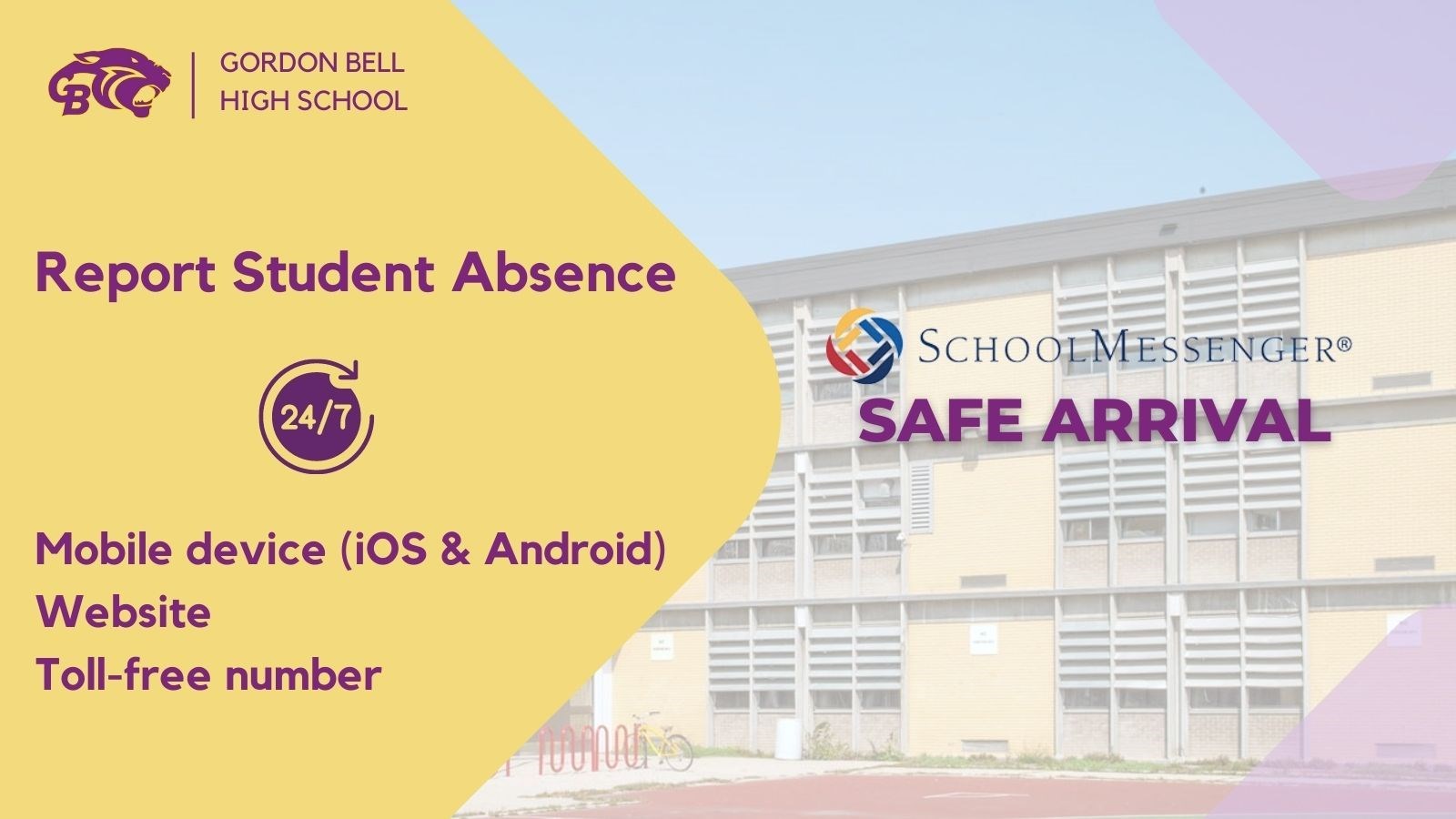 Report Student Absence - Safe Arrival
